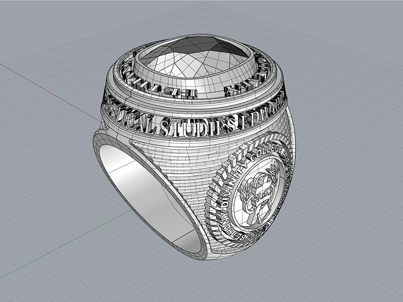 Signet Ring 3D Modeling. Custom Jewellery Design.